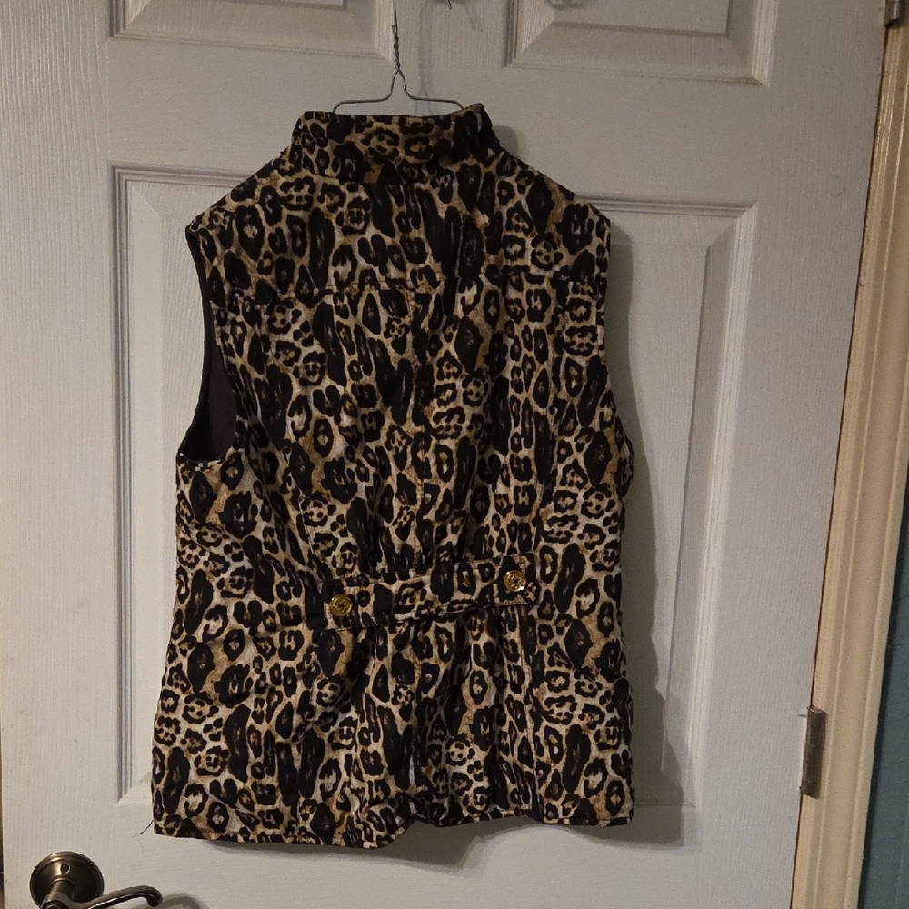 Source Unknown Leopard Print Vest - image 2